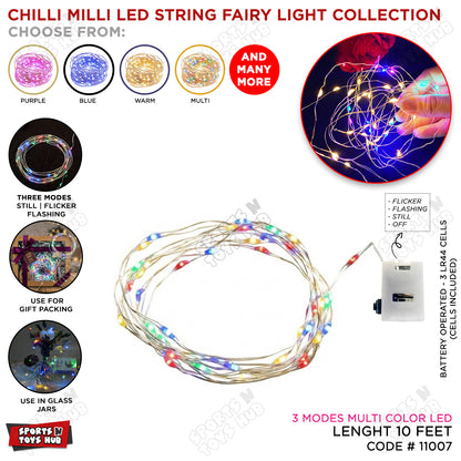 3 Modes Mini Steel Wire Fairy Light Battery Operated Ideal For Adding to Gift Baskets or Boxes or Room Decor
