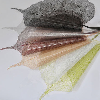 Leaf Shape Transparent OPP Material Bouquet Wrapping Sheets - Pack of 20 Mix Colors