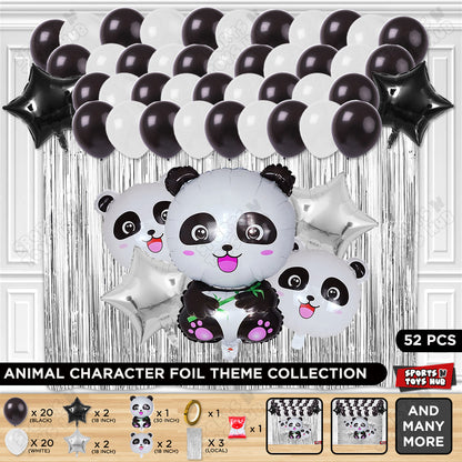 Panda Animal Character Foil Balloon Theme