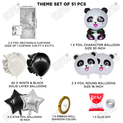 Panda Animal Character Foil Balloon Theme