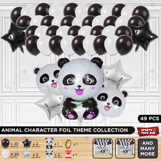 Panda Animal Character Foil Balloon Theme