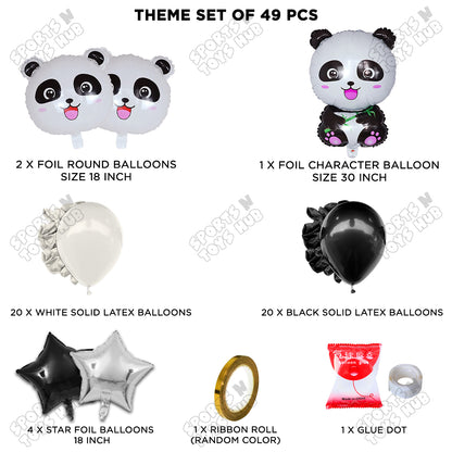 Panda Animal Character Foil Balloon Theme