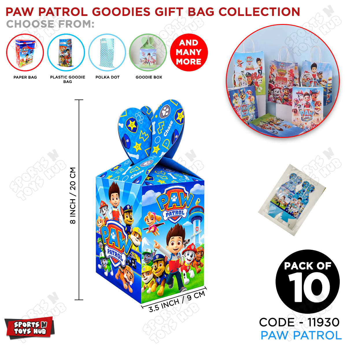 P@w Patrol Goodies Gift Box - 10 Pcs