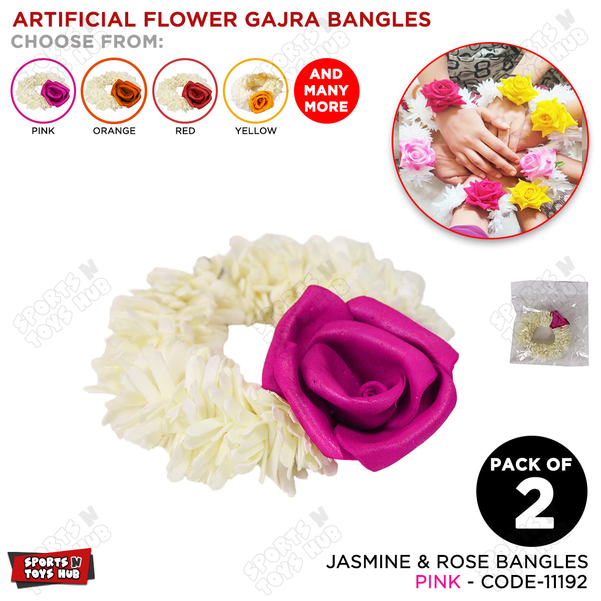 Artiifical Flower Ganjra Bangle Collection