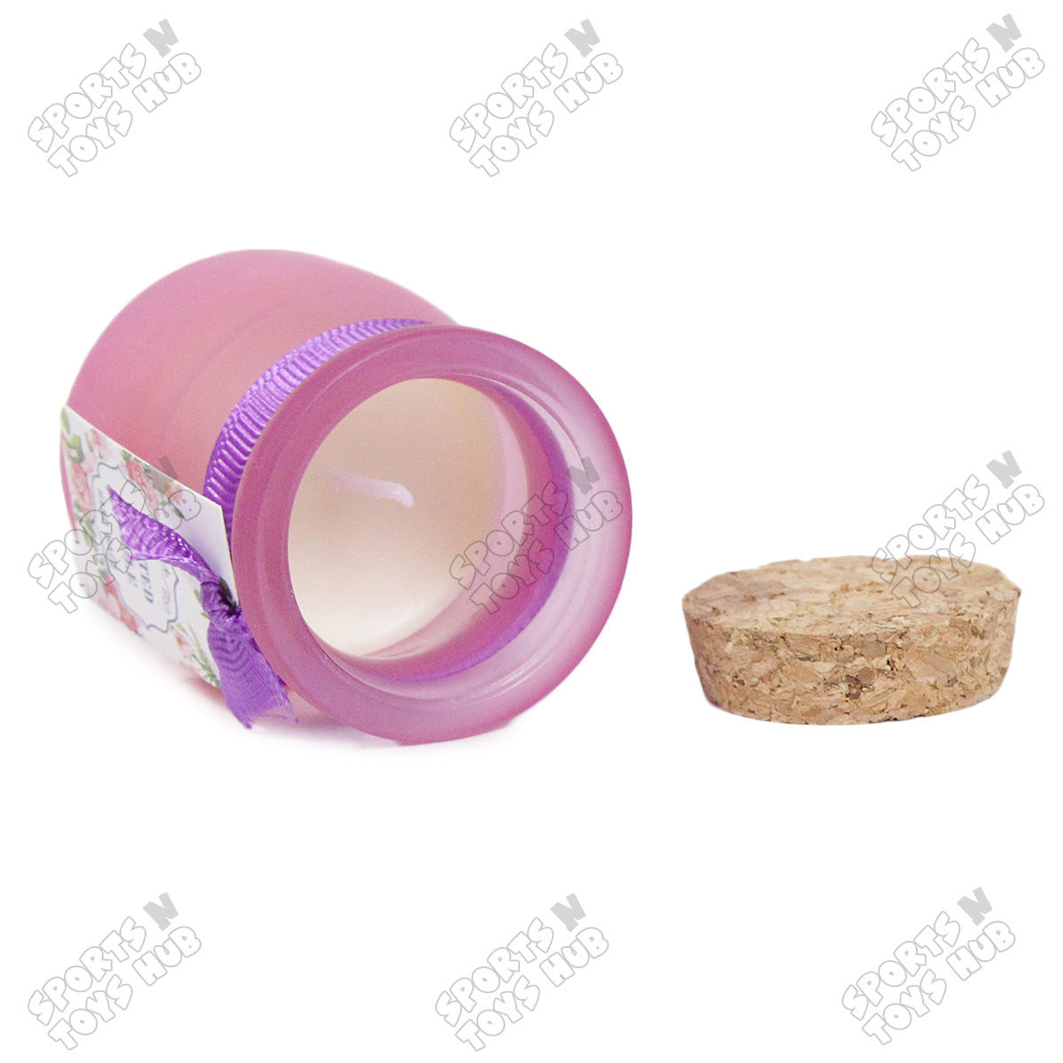 Handmade Wax Scented Jar Candle - Purple