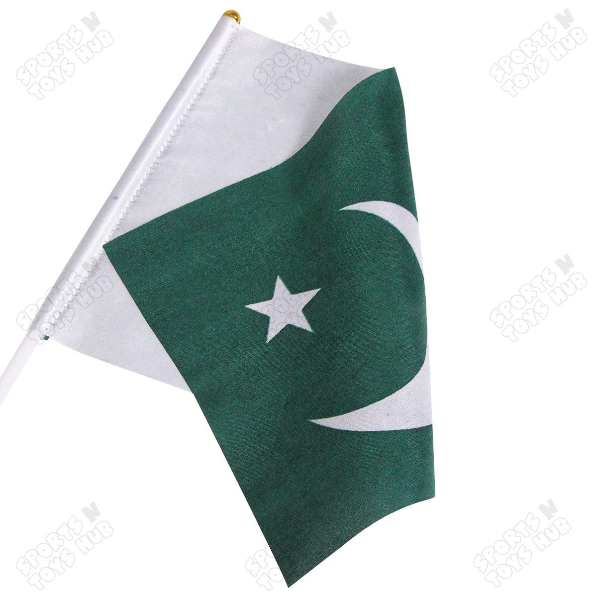 14th August Pakistan Medium Size Handheld Flags - Pack Of 12