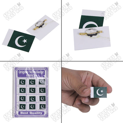 Pakistan Flag Badge - Pack Of 12