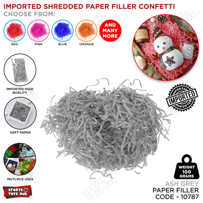 Imported Shredded Filler Paper Confetti 100 Grams Pack For Gift Bags, Boxes & Baskets