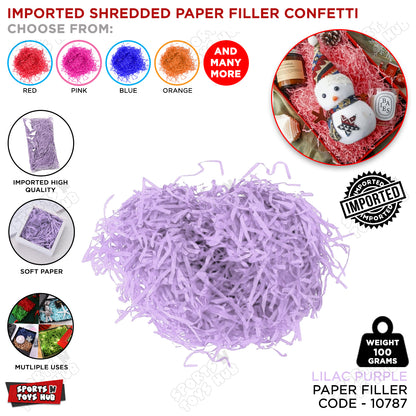 Imported Shredded Filler Paper Confetti 100 Grams Pack For Gift Bags, Boxes & Baskets