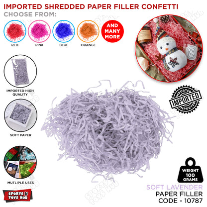 Imported Shredded Filler Paper Confetti 100 Grams Pack For Gift Bags, Boxes & Baskets