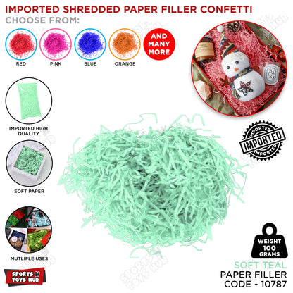 Imported Shredded Filler Paper Confetti 100 Grams Pack For Gift Bags, Boxes & Baskets