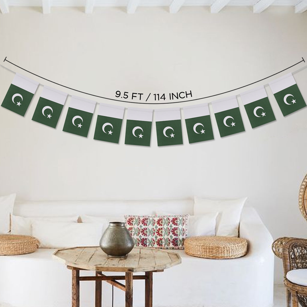 Pakistan Paper Garland Flag Banner