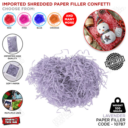 Imported Shredded Filler Paper Confetti 100 Grams Pack For Gift Bags, Boxes & Baskets