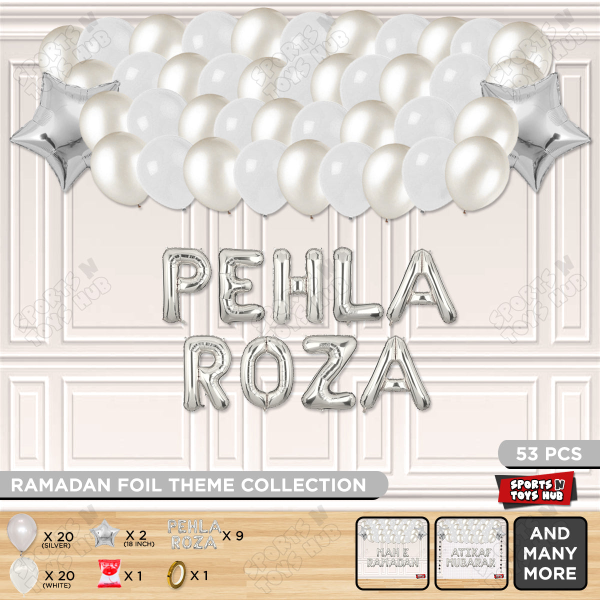 Pehla Roza Foil Balloon Garland Theme Collection