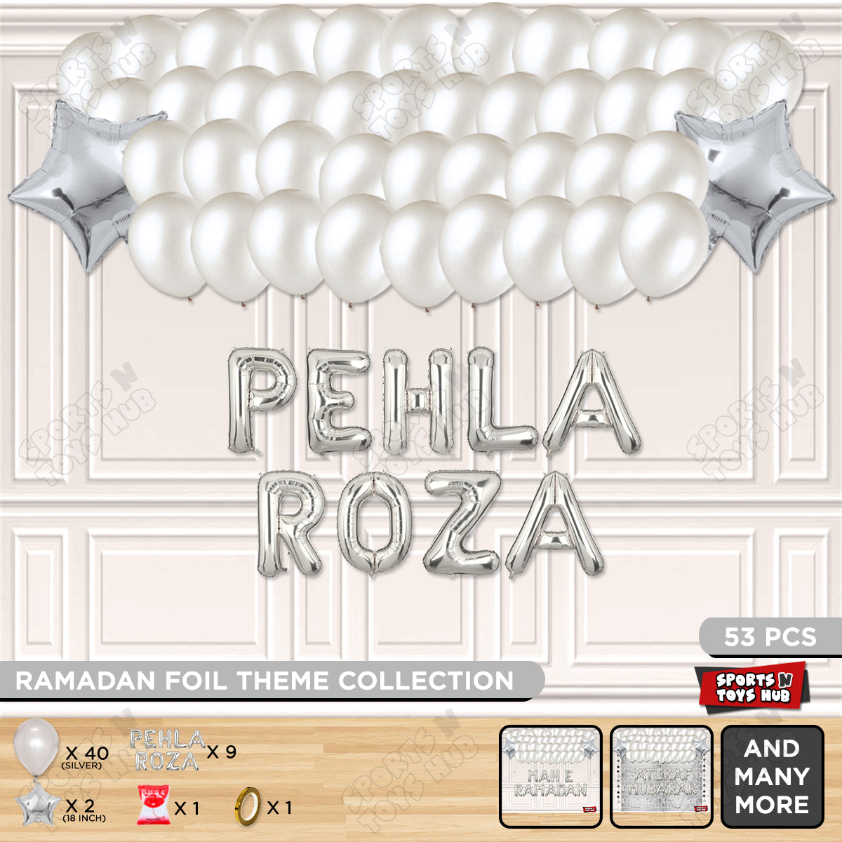 Pehla Roza Foil Balloon Garland Theme Collection