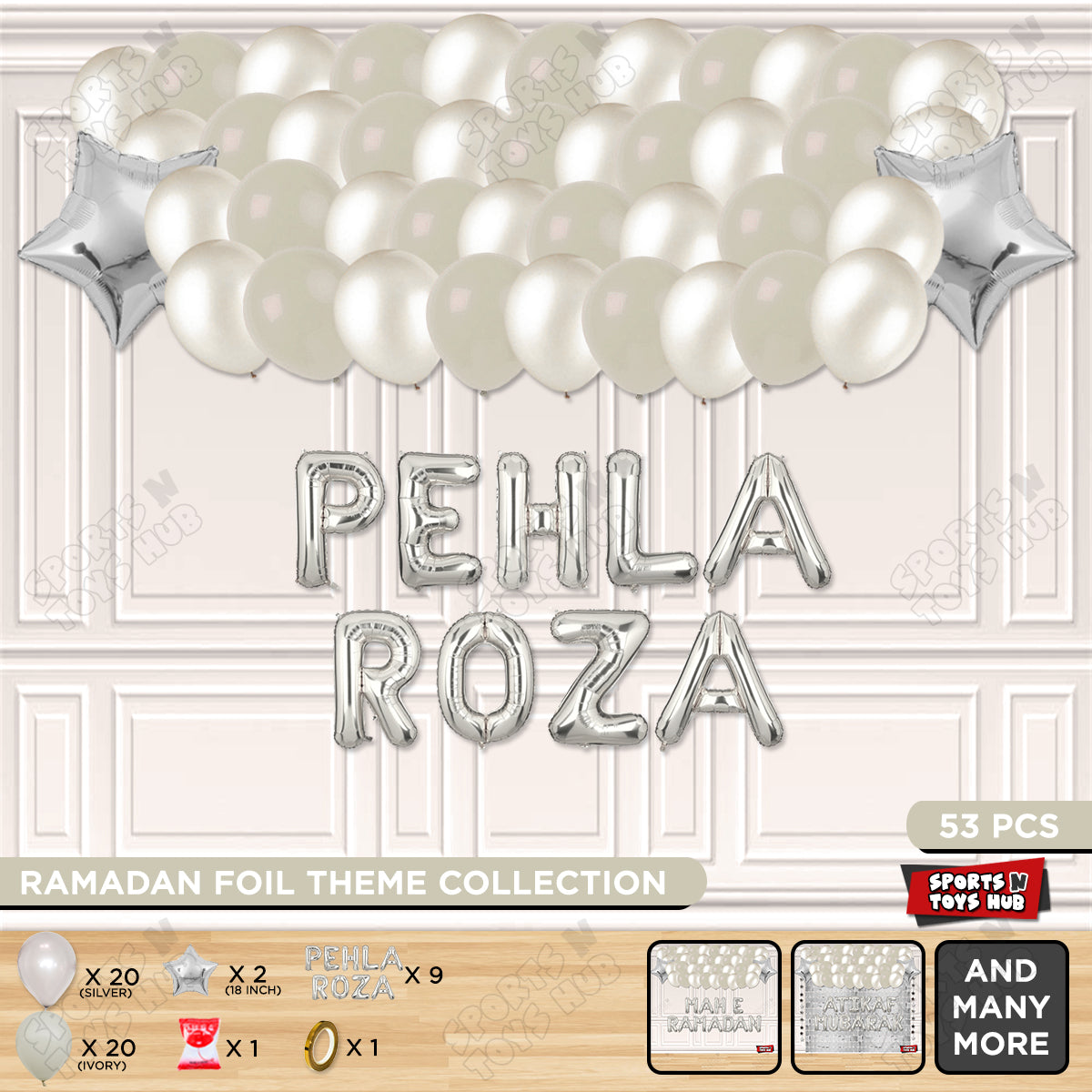 Pehla Roza Foil Balloon Garland Theme Collection