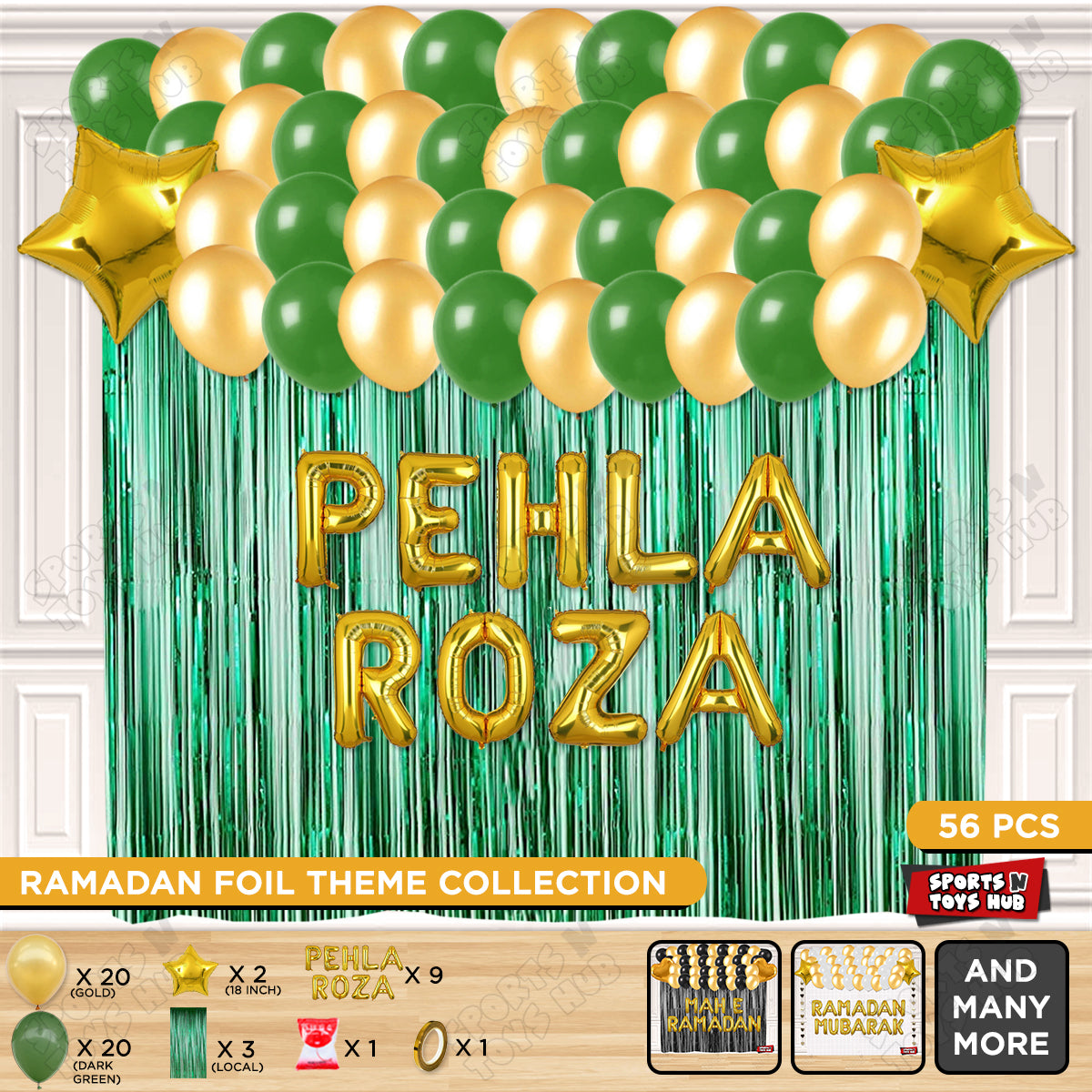 Pehla Roza Foil Balloon Curtain Theme Collection