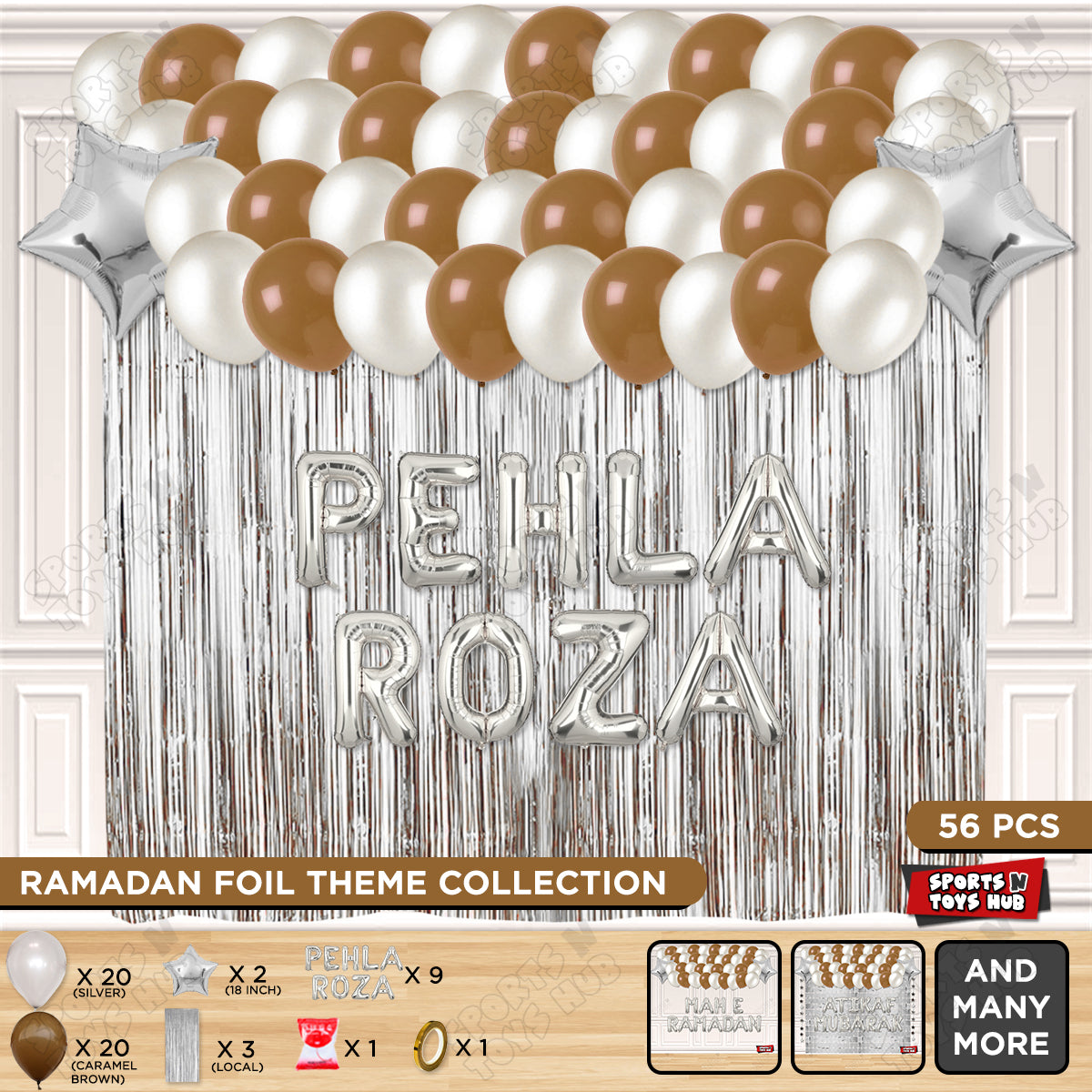 Pehla Roza Foil Balloon Curtain Theme Collection