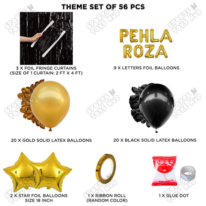 Pehla Roza Foil Balloon Curtain Theme Collection