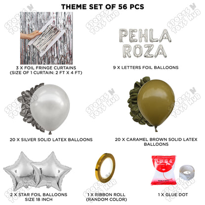 Pehla Roza Foil Balloon Curtain Theme Collection