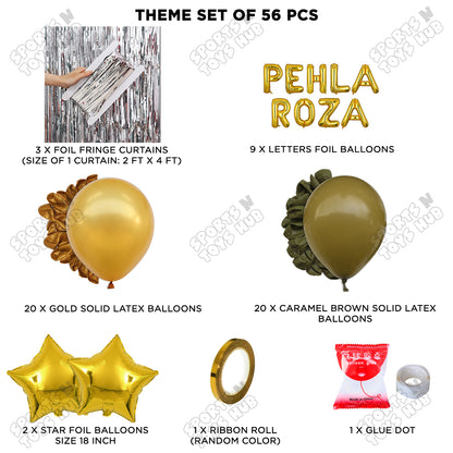 Pehla Roza Foil Balloon Curtain Theme Collection