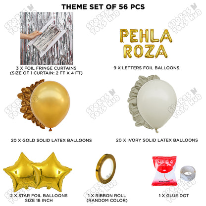 Pehla Roza Foil Balloon Curtain Theme Collection