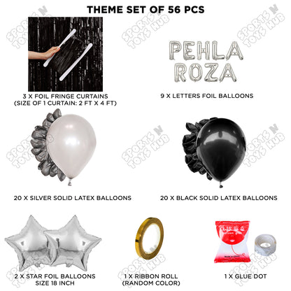 Pehla Roza Foil Balloon Curtain Theme Collection
