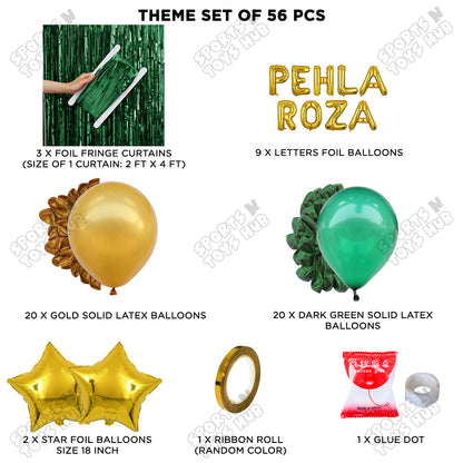 Pehla Roza Foil Balloon Curtain Theme Collection