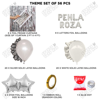 Pehla Roza Foil Balloon Curtain Theme Collection