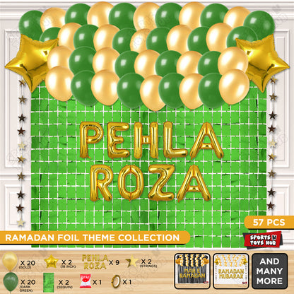 Pehla Roza Foil Balloon Rectangle Curtain Theme Collection