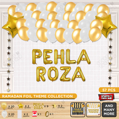 Pehla Roza Foil Balloon Rectangle Curtain Theme Collection