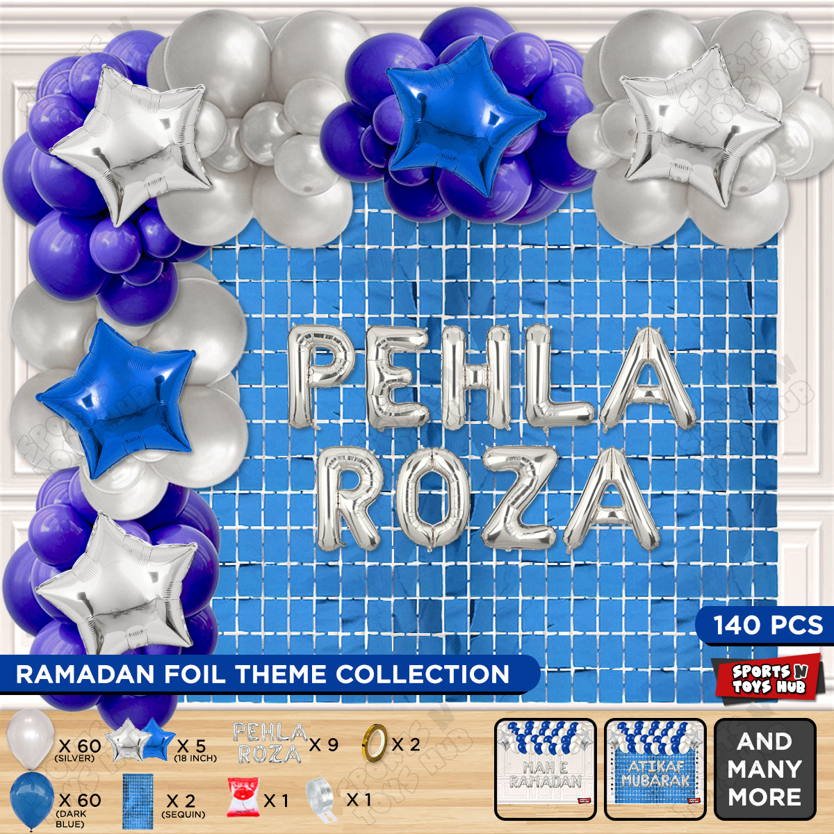 Pehla Roza Foil Balloon Arch Theme Collection