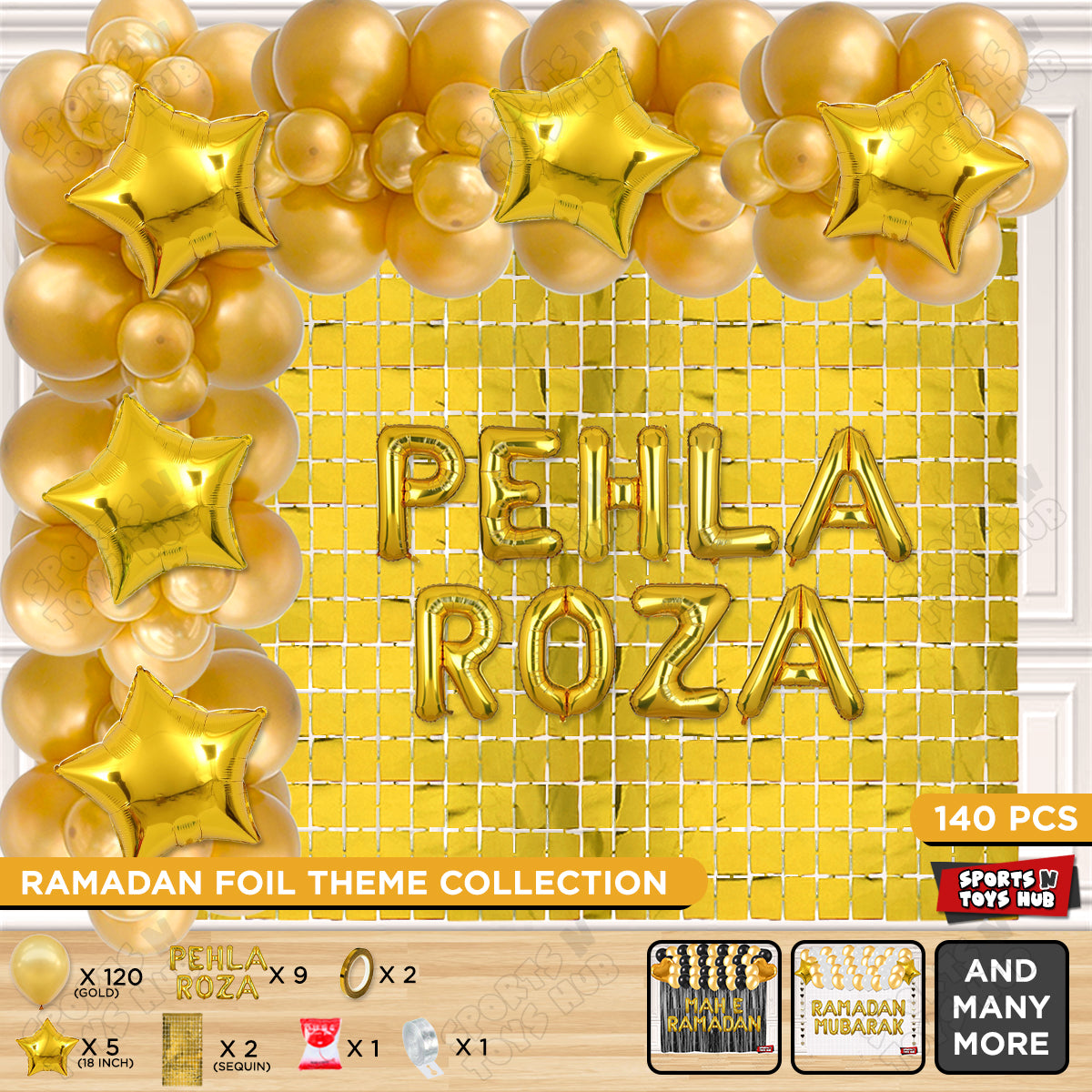 Pehla Roza Foil Balloon Arch Theme Collection