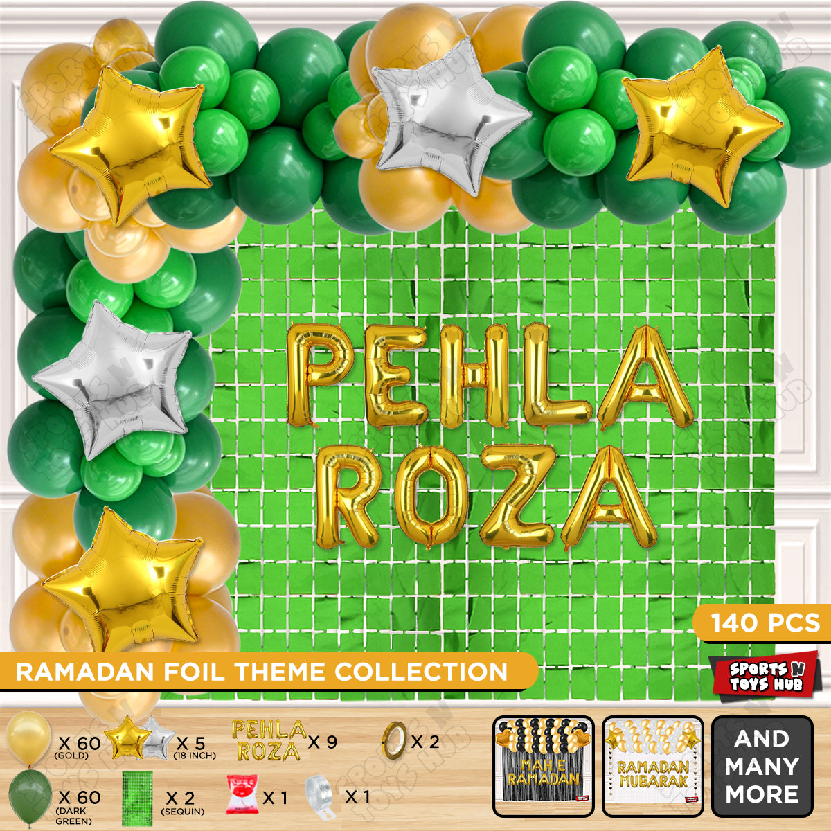 Pehla Roza Foil Balloon Arch Theme Collection