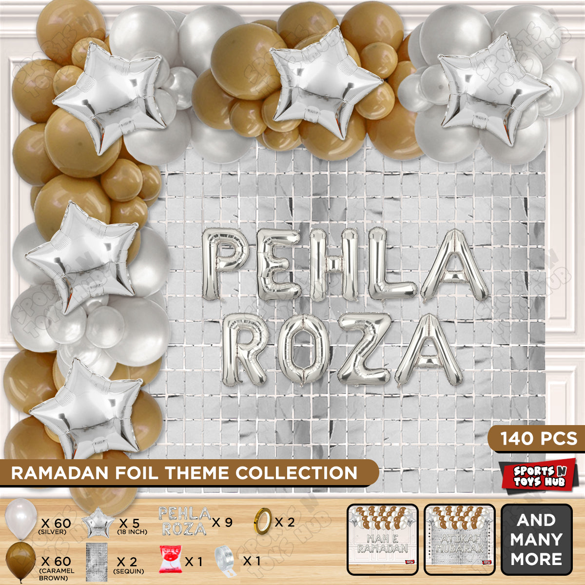 Pehla Roza Foil Balloon Arch Theme Collection
