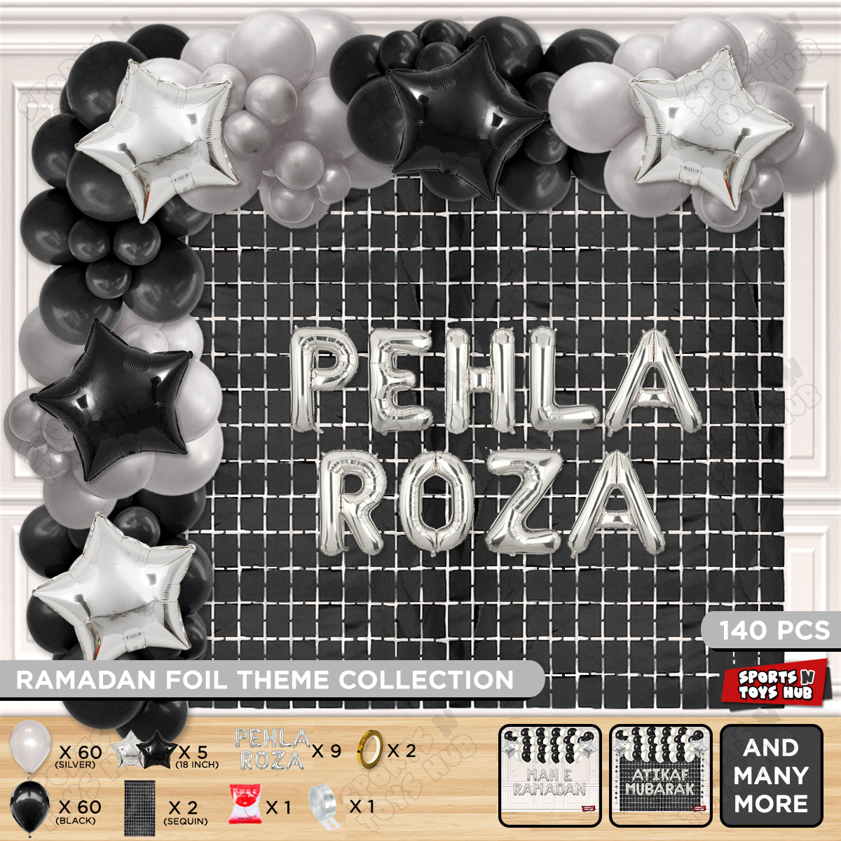 Pehla Roza Foil Balloon Arch Theme Collection