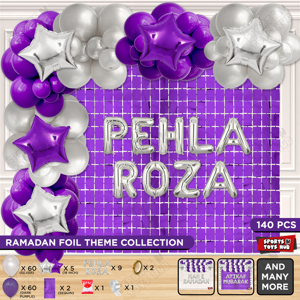 Pehla Roza Foil Balloon Arch Theme Collection