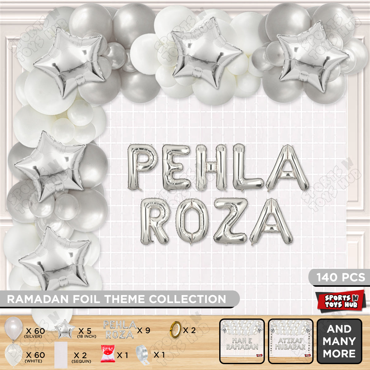 Pehla Roza Foil Balloon Arch Theme Collection