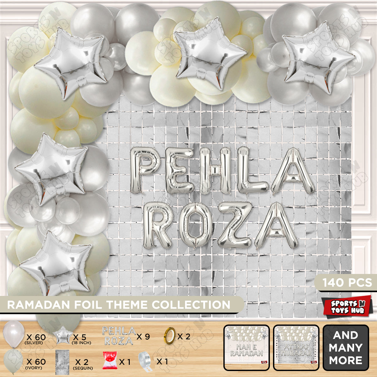Pehla Roza Foil Balloon Arch Theme Collection