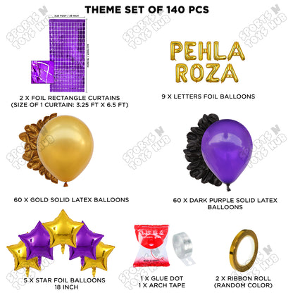 Pehla Roza Foil Balloon Arch Theme Collection