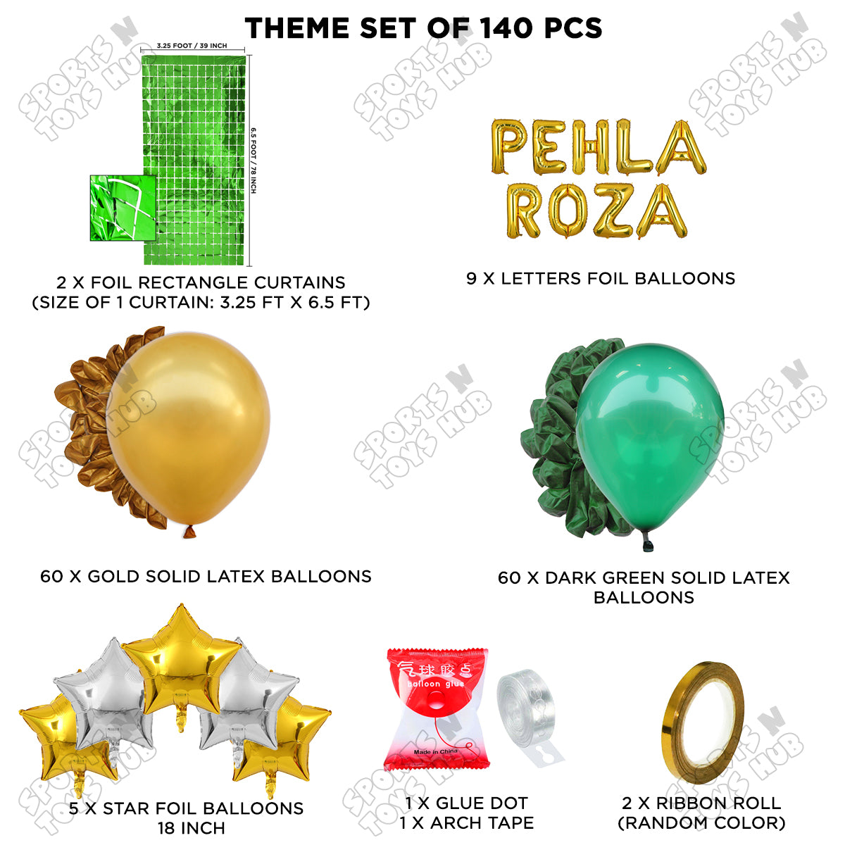 Pehla Roza Foil Balloon Arch Theme Collection