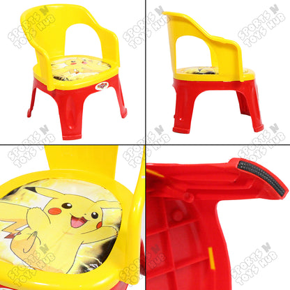 Pikachu Cartoon Printed Infant Dinning Chair