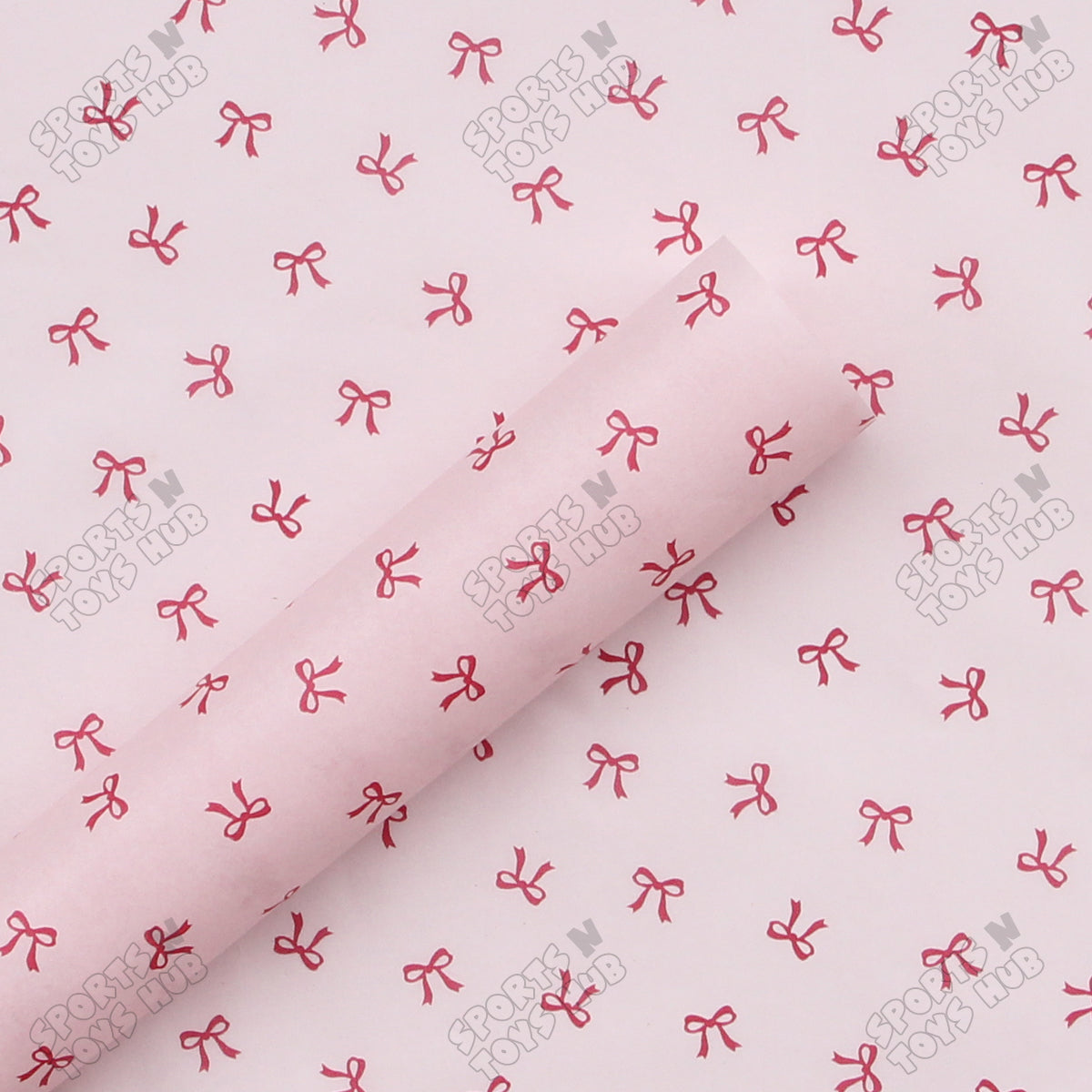 Elegent Floral Printed Bow Paper Bouquet Sheet -   Pack Of 20