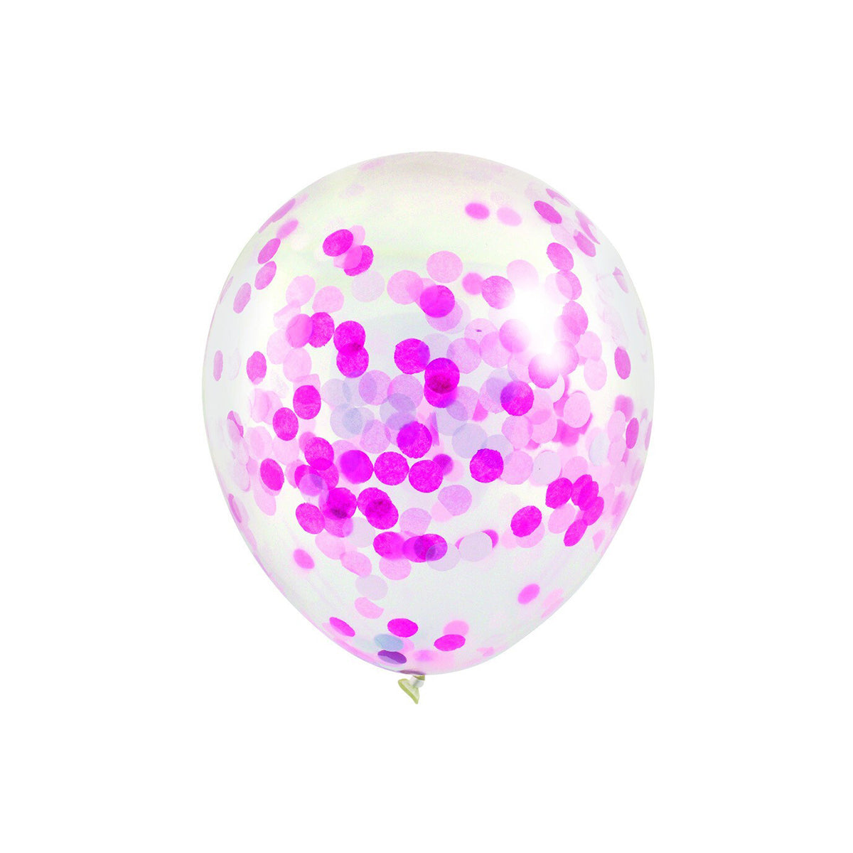 Confetti Transparent Balloons - Pack Of 10