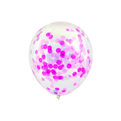 Confetti Transparent Balloons - Pack Of 10