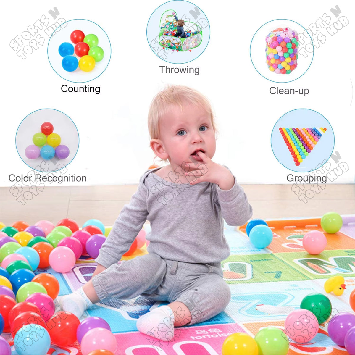 Premium Quality Soft Swimming Pool Balls Ball For Kids & Toddlers