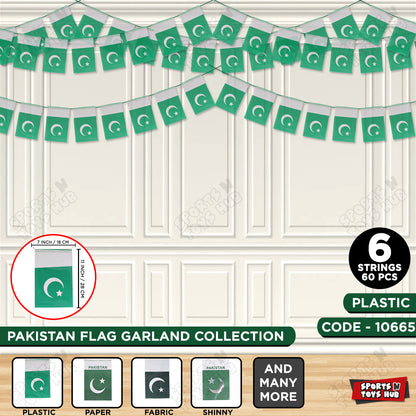 Pakistan Plastic Garland Flag Banner