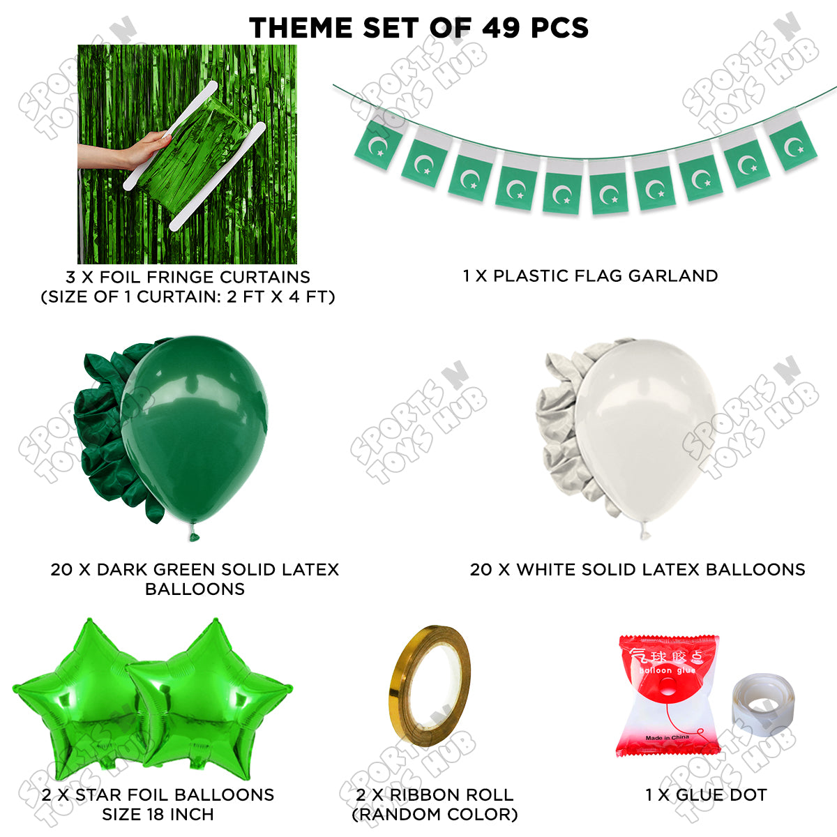 Independence Day Garland Plastic Flag/Jhandiya Theme Collection