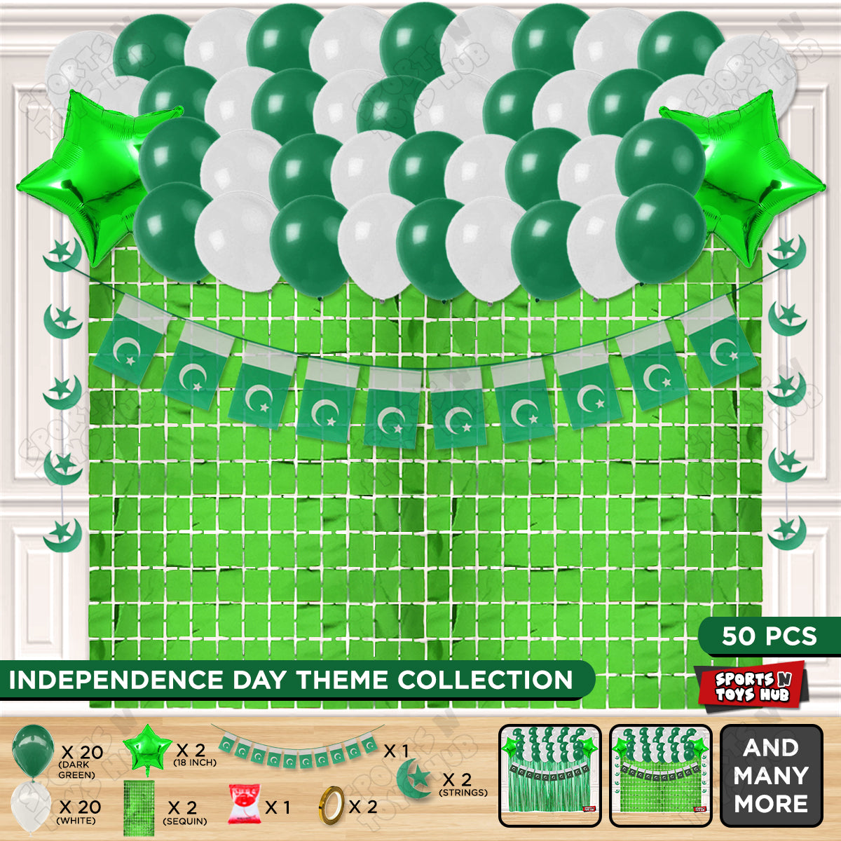 Independence Day Garland Plastic Flag/Jhandiya Theme Collection