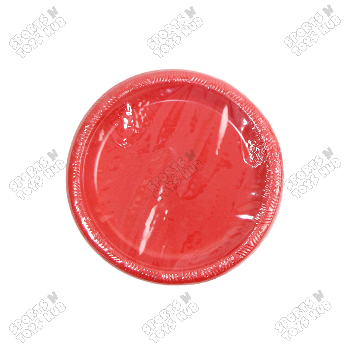 Solid Color Disposable Round Plastic Plates - 7 Inches - Pack of 10